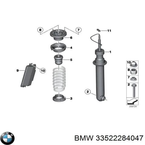 Стійка амортизатора задня 33522284047 BMW