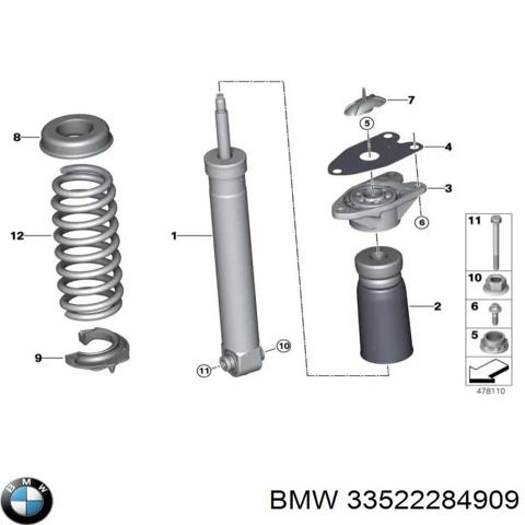Стійка задня, ліва 33522284909 BMW