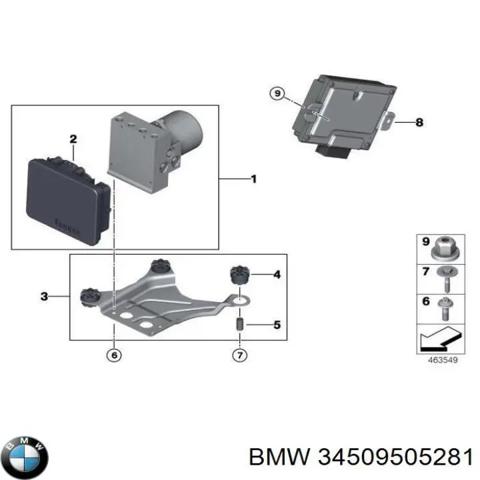 Система електронного керування АБС 34509505281 BMW
