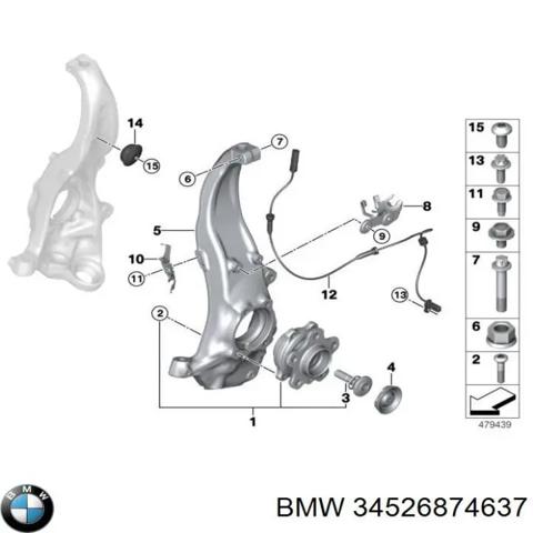 Датчик ABS передній 34526874637 BMW