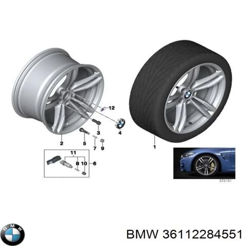 Диски колісні литі (легкосплавні, титанові) 36112284551 BMW