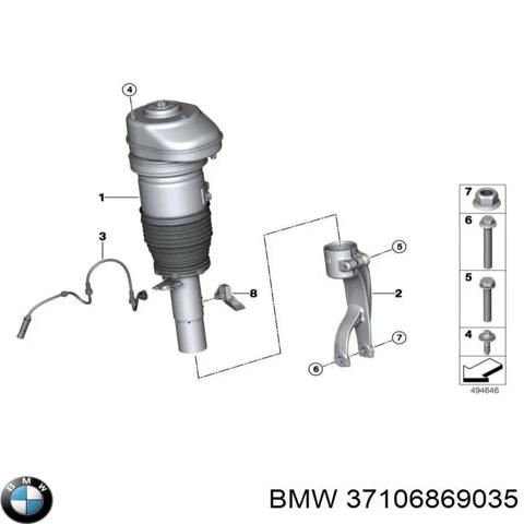 Ліва передня стійка 37106869035 BMW