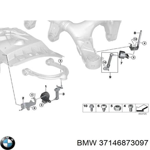 Тяга датчика рівня положення кузова, задня ліва 37146873097 BMW