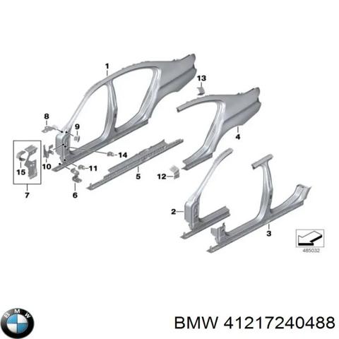Крило праве заднє 41217240488 BMW