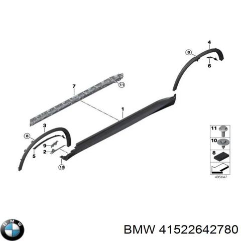 Двері пасажирські задні праві 41522642780 BMW