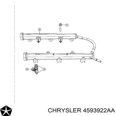 Паливна рампа 4593922AA CHRYSLER