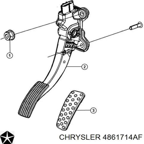 Педаль газу (акселератора) 4861714AF CHRYSLER