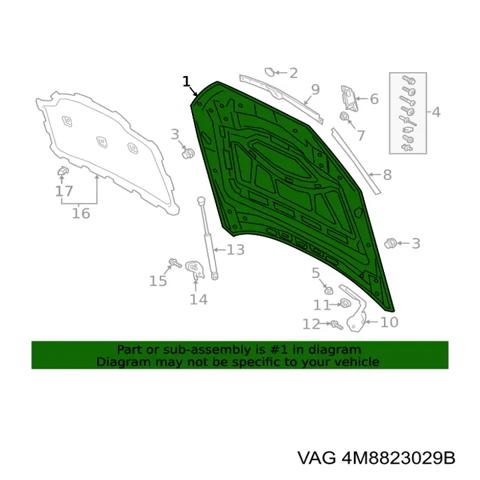 Капот 4M8823029B VAG