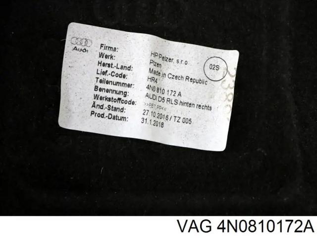 Підкрилок заднього крила, правий 4N0810172A VAG