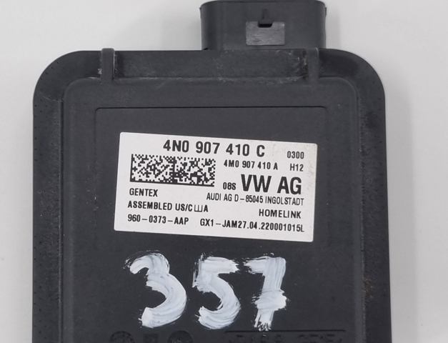 Блок управління системою відкривання воріт гаража 4N0907410C VAG