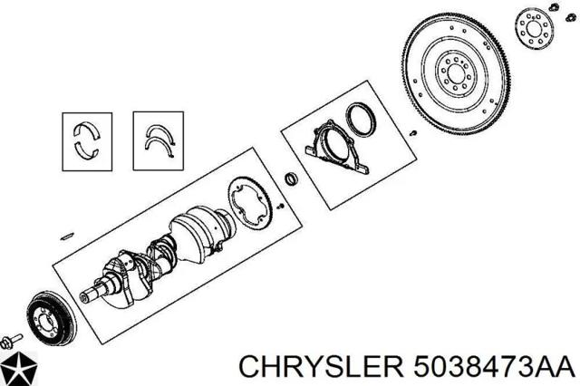 Шків колінчастого вала 5038473AA CHRYSLER