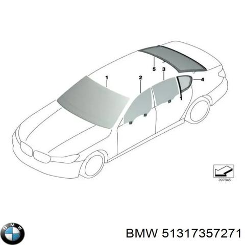 Автомобільне скло 51317357271 BMW