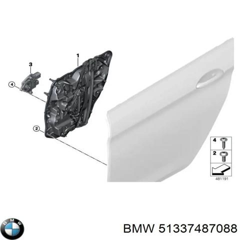 Механізм стеклопод'емника двері задньої, правої 51337487088 BMW