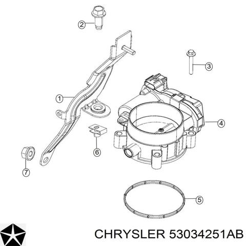 Блок дросельної заслінки 53034251AB CHRYSLER