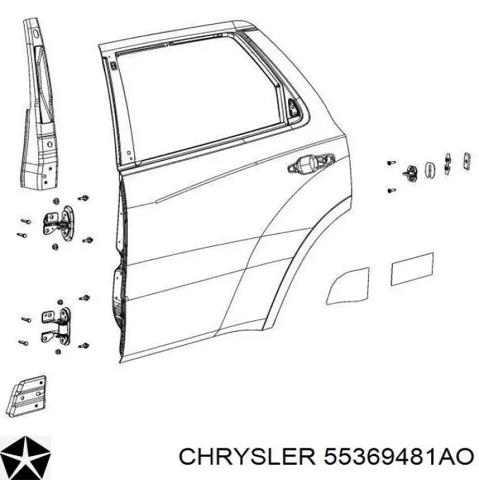 Двері задні 55369481AO CHRYSLER