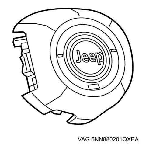 Подушка Айрбег водія 5NN880201QXEA VAG