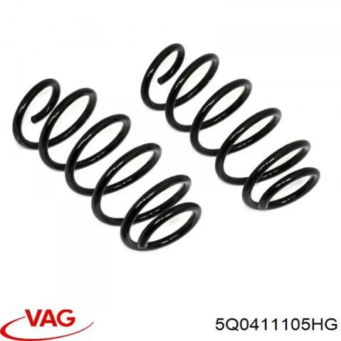 Пружина амортизатора передняя 5Q0411105HG VAG