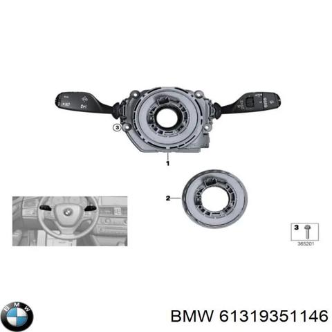 Перемикач підрульовий, в зборі 61319351146 BMW