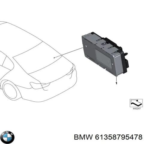 Блок запобіжників задній, салонний 61358795478 BMW