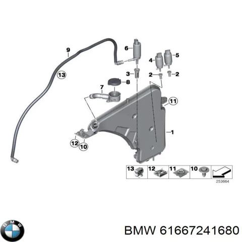 Бачок омивача лобового скла 61667241680 BMW