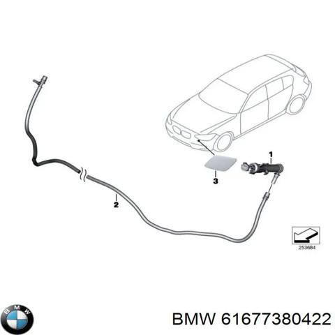 Сопло омивача фари передньої, правої 61677380422 BMW