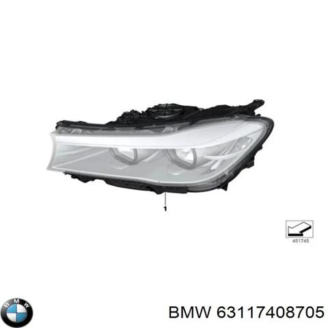 Оптика 63117408705 BMW