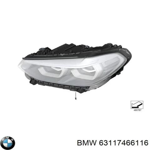 Фара правая 63117466116 BMW