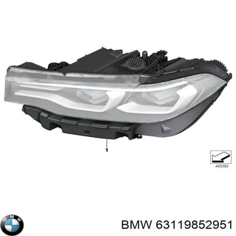 Основна фара в зборі ліва 63119852951 BMW