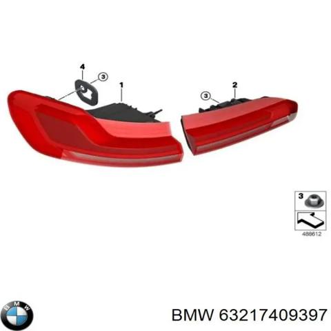 Ліхтар задній лівий, зовнішній 63217409397 BMW