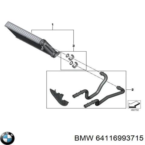 Радіатор опалювача салону 64116993715 BMW