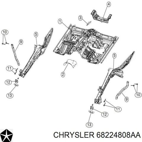 Чверть передня ліва 68224808AA CHRYSLER