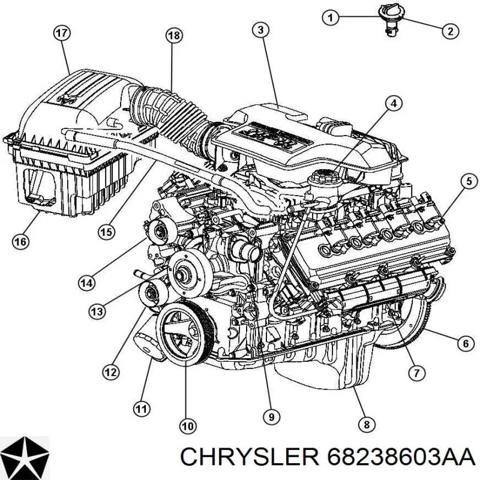 Котушка 68238603AA CHRYSLER