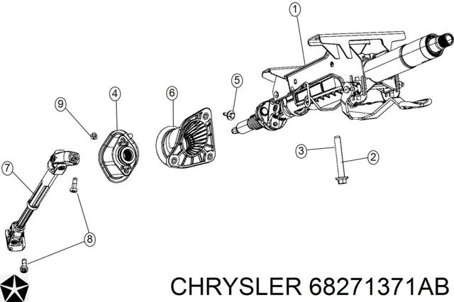 Колонка рульового управління 68271371AB CHRYSLER