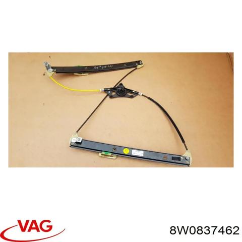 Склопідйомник передньої правої двері 8W0837462 VAG