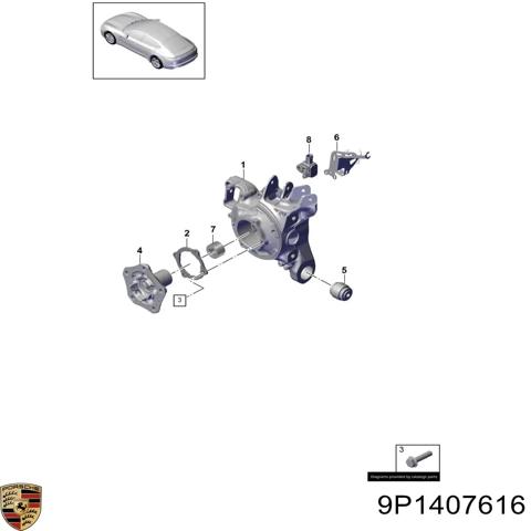 Колеса і маточини 9P1407616 PORSCHE