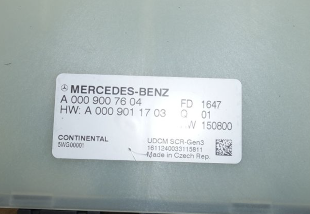 Блок управління AD BLUE A0009007604 MERCEDES