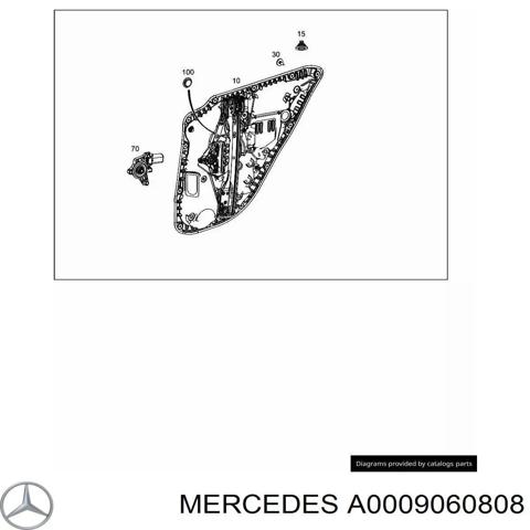 Двигун стеклопод'емника двері задньої, лівої A0009060808 MERCEDES