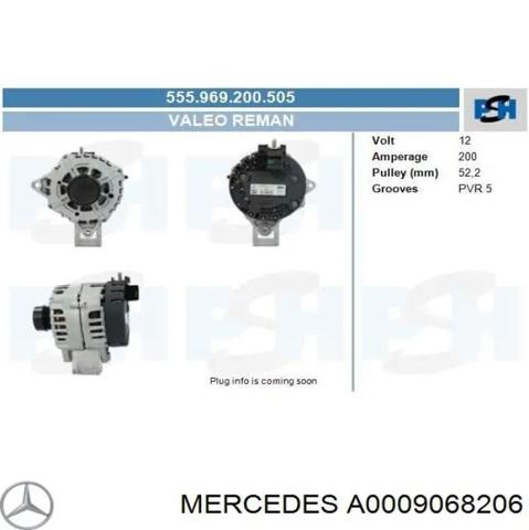 Авто генератор A0009068206 MERCEDES