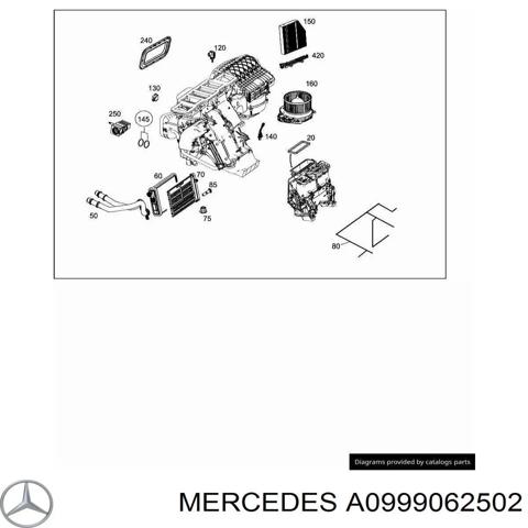 Моторчик пічки A0999062502 MERCEDES