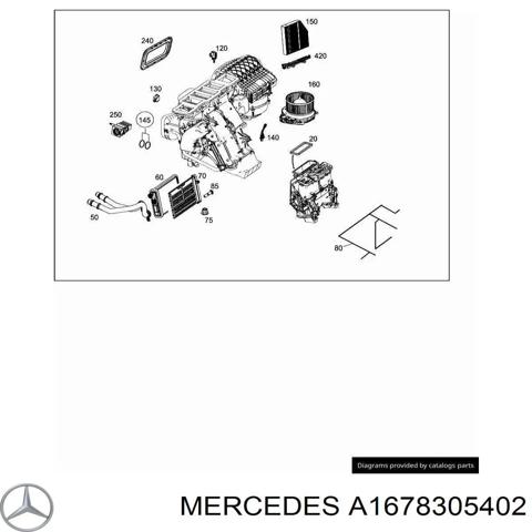 Радіатор пічки (обігрівача) A1678305402 MERCEDES