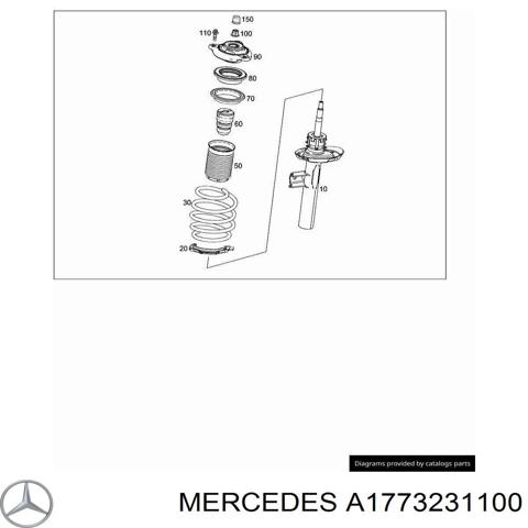 Стійка передня, ліва A1773231100 MERCEDES