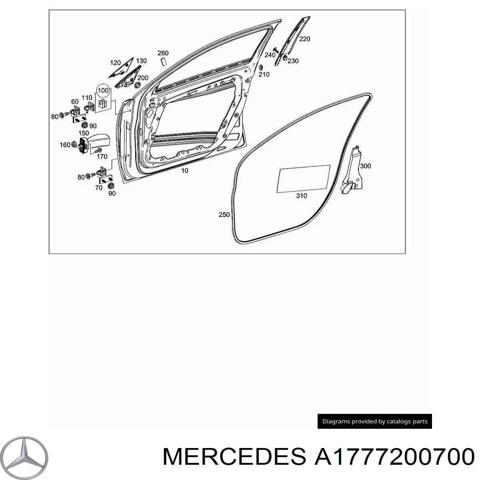 Двері передні, ліві A1777200700 MERCEDES