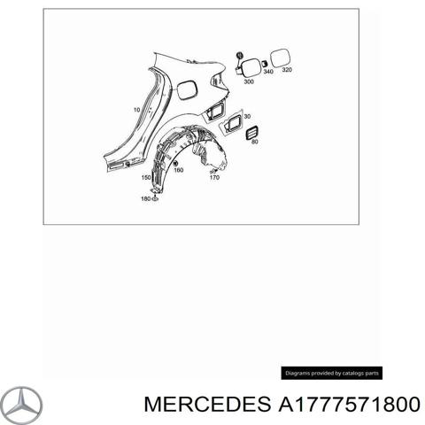 Лючок бензобака / паливного бака A1777571800 MERCEDES