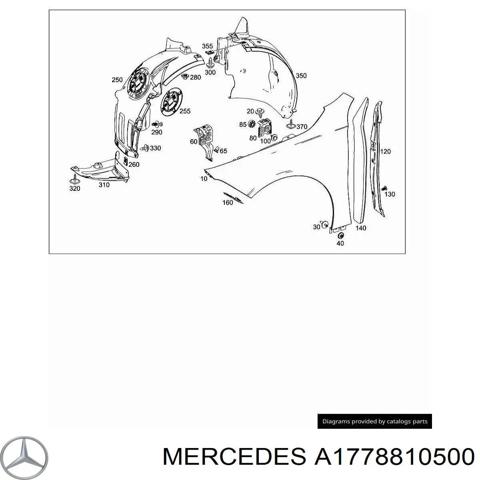 Бічна частина передня ліва A1778810500 MERCEDES