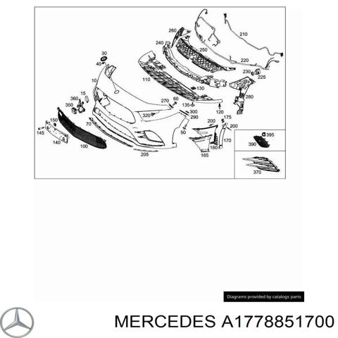 Кріплення бампера A1778851700 MERCEDES