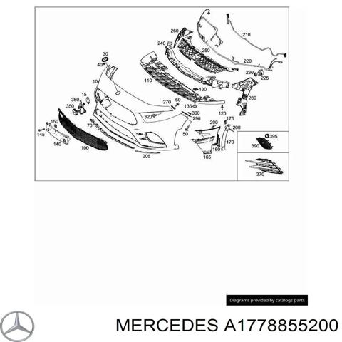 Праве кріплення переднього бампера A1778855200 MERCEDES