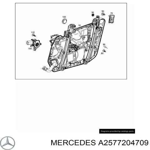 Склопідйомник передньої лівої двері A2577204709 MERCEDES