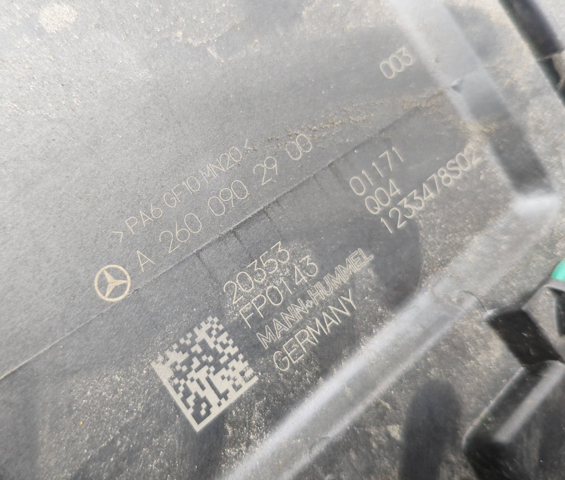 Коробка фільтра A2600902900 MERCEDES