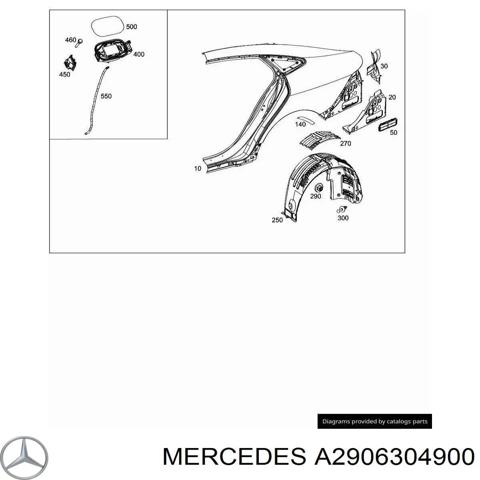 Ущільнювач заливної горловини паливного бака A2906304900 MERCEDES