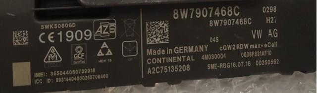 Система самодіагностики 8W7907468C VAG